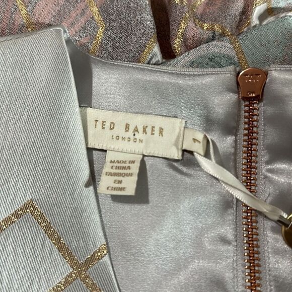 TED BAKER Ingrida Sea of Clouds Tulip Dress XSMALL NWT - Picture 14 of 16